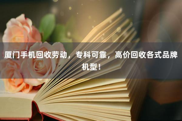 厦门手机回收劳动，专科可靠，高价回收各式品牌机型！